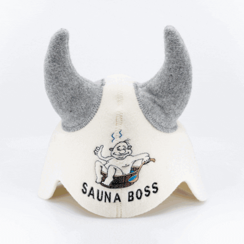 Czapka do sauny „Sauna Boss” 100% wełna