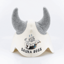 Sauna Hat ‘ Sauna Boss’ 100% Wool