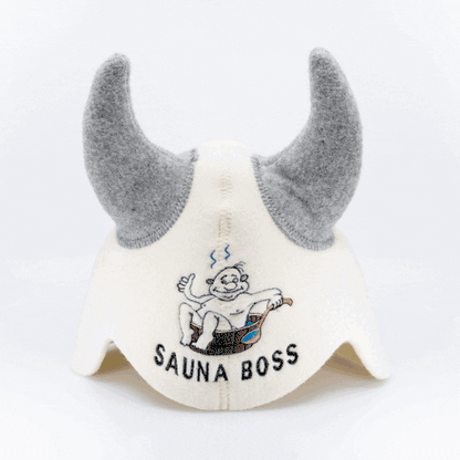 Czapka do sauny „Sauna Boss” 100% wełna