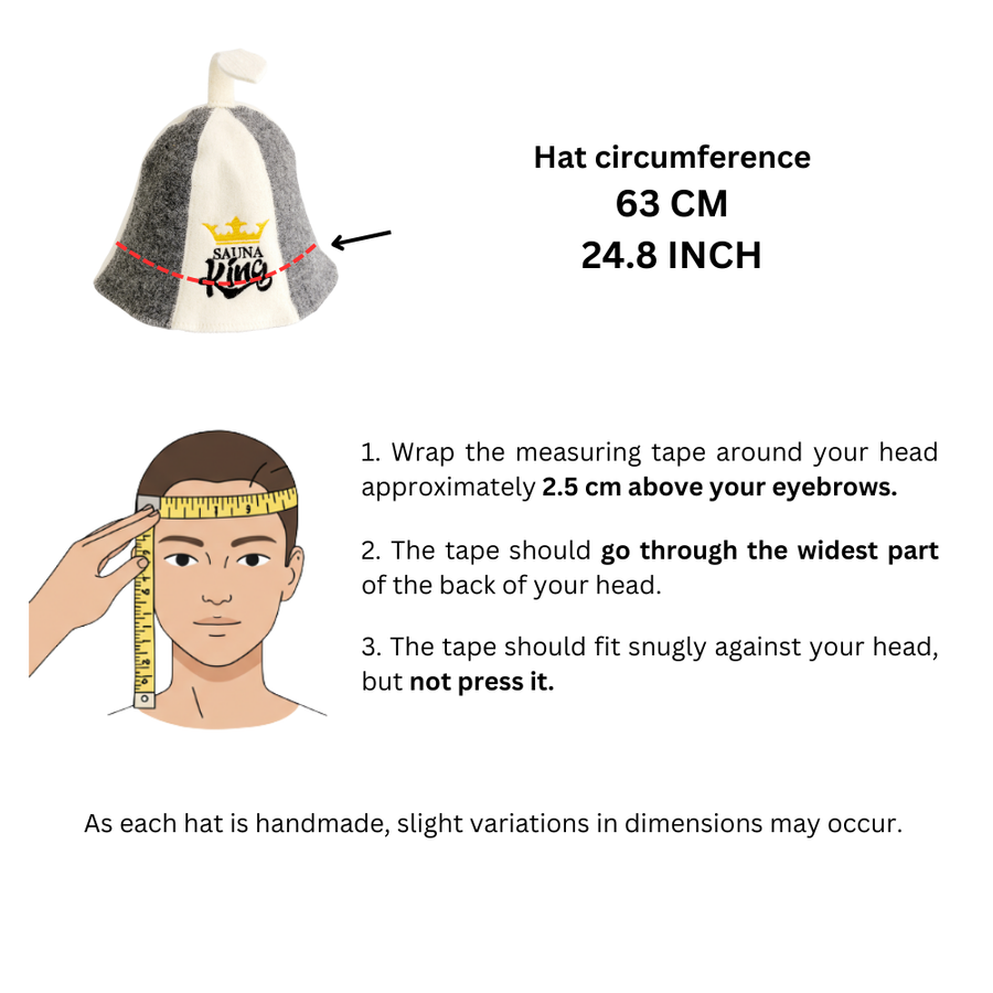 100% Wool Sauna Hat - Sauna King | Premium Sauna Accessory