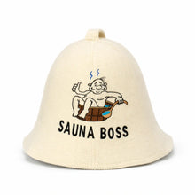 Sauna Hat 'Sauna Boss' 100% Wool