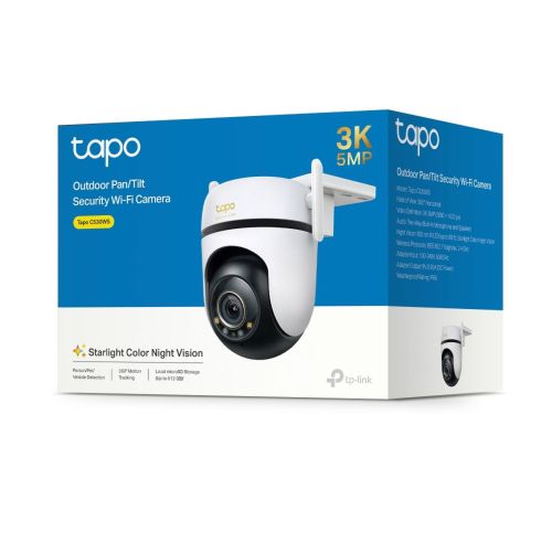 TP-Link kamera Tapo C530WS Wi-Fi Outdoor Pan/Tilt Security 3K 5MP, Night Vision,, balta spalva