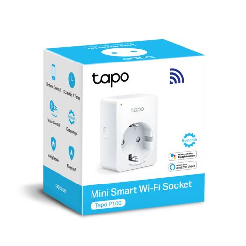 TP-Link išmanusis kištukas Tapo P100 Wi-Fi,, balta spalva
