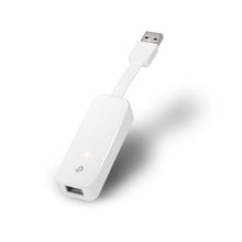TP-Link tinklo adapteris laidas UE300 USB 3.0 į Ethernet RJ45, 1000Mb/s,, balta spalva