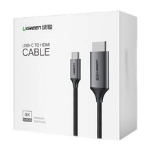 UGREEN Video laidas HDMI MM142 HDMI Male 4k 60Hz į USB-C laidas 1.5m, juoda spalva