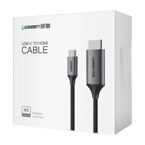 UGREEN Video laidas HDMI MM142 HDMI Male 4k 60Hz į USB-C laidas 1.5m, juoda spalva