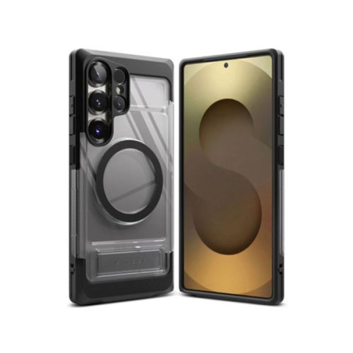 Ringke Galaxy S25 Ultra dėklas UX magnetinis Smoke, juoda spalva