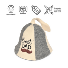 Best Dad Wool Sauna Hat | Premium Sauna Gift