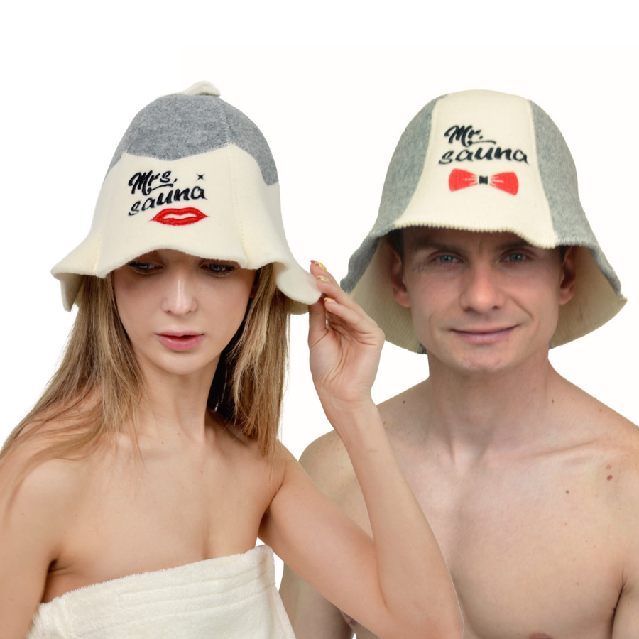 Sauna Hat 'Mr. Sauna', 100% Wool