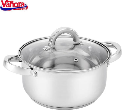Puodas nerūdijančio plieno su teflono danga 3.9L 20x10.5cm VN-HJ-39L VANORA