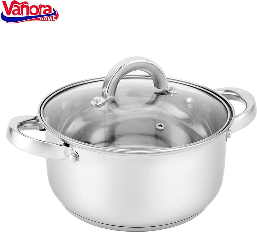 Puodas nerūdijančio plieno su teflono danga 3.9L 20x10.5cm VN-HJ-39L VANORA