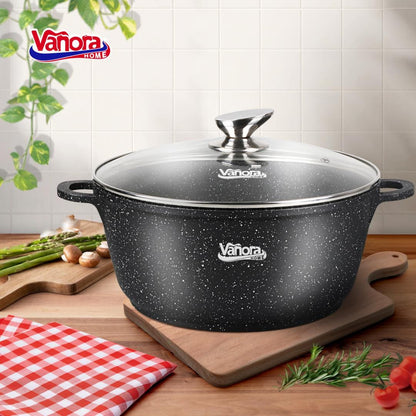 Puodas aliuminio su keramikos danga 11.6L 32x14.5cm VN-ME-32CL VANORA