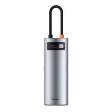 Baseus HUB Metal Gleam series 7-in-1 Multifunctional (Type-C į 2x USB 3.0, PD 100 W / HDMI 4K 30Hz / RJ45 1Gbps, Type-C