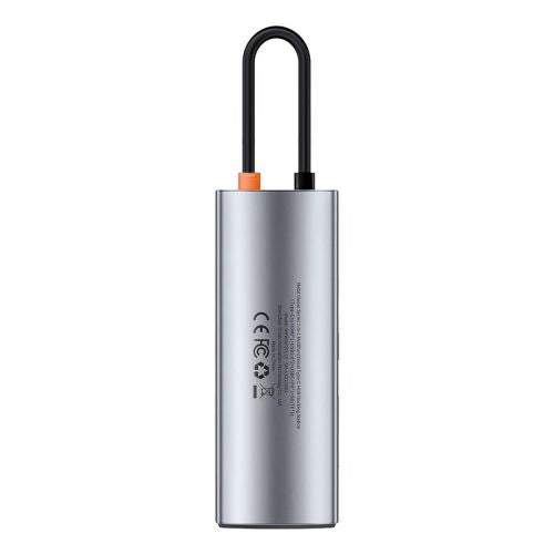 Baseus HUB Metal Gleam series 7-in-1 Multifunctional (Type-C į 2x USB 3.0, PD 100 W / HDMI 4K 30Hz / RJ45 1Gbps, Type-C