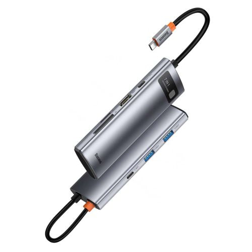 Baseus HUB Metal Gleam series 7-in-1 Multifunctional (Type-C į 2x USB 3.0, PD 100 W / HDMI 4K 30Hz / RJ45 1Gbps, Type-C
