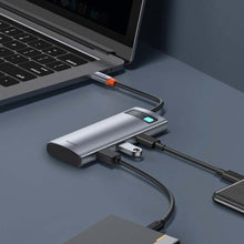 Baseus HUB Metal Gleam series 7-in-1 Multifunctional (Type-C į 2x USB 3.0, PD 100 W / HDMI 4K 30Hz / RJ45 1Gbps, Type-C