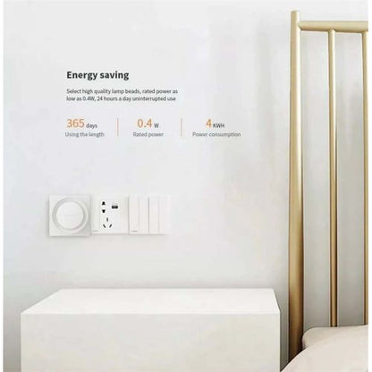 Xiaomi Yeelight Plug-in LED šviestuvas jutiklis Nightlight YTDA1219001WTGL, balta spalva