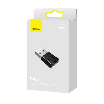Baseus HUB BA07 Bluetooth USB adapteris BT 5.3, su LED indicator, 20m range, (ZJBA010001), juoda spalva