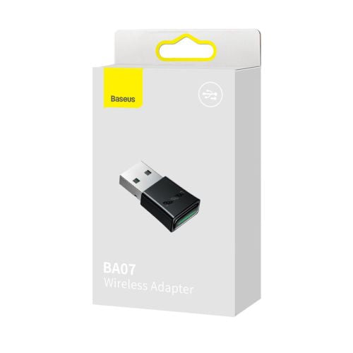 Baseus HUB BA07 Bluetooth USB adapteris BT 5.3, su LED indicator, 20m range, (ZJBA010001), juoda spalva