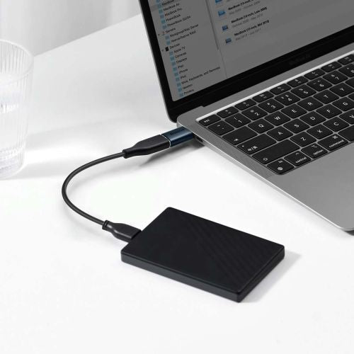 Baseus keitiklis Ingenuity Series Mini OTG Adaptor USB-A 3.1 Female į Type-C Male (ZJJQ000003), mėlyna spalva