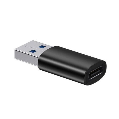 Baseus keitiklis Ingenuity Series Mini OTG Adaptor USB-A 3.1 Male į Type-C Female (ZJJQ000101), juoda spalva