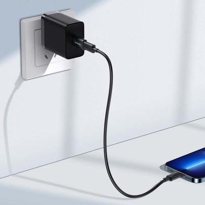 Baseus keitiklis Ingenuity Series Mini OTG Adaptor USB-A 3.1 Male į Type-C Female (ZJJQ000101), juoda spalva