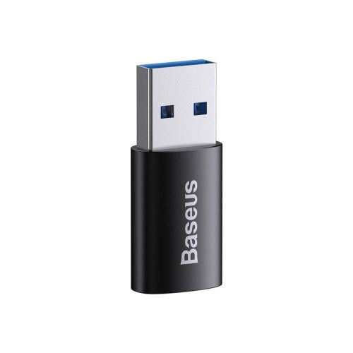 Baseus keitiklis Ingenuity Series Mini OTG Adaptor USB-A 3.1 Male į Type-C Female (ZJJQ000101), juoda spalva