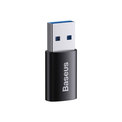 Baseus keitiklis Ingenuity Series Mini OTG Adaptor USB-A 3.1 Male į Type-C Female (ZJJQ000101), juoda spalva