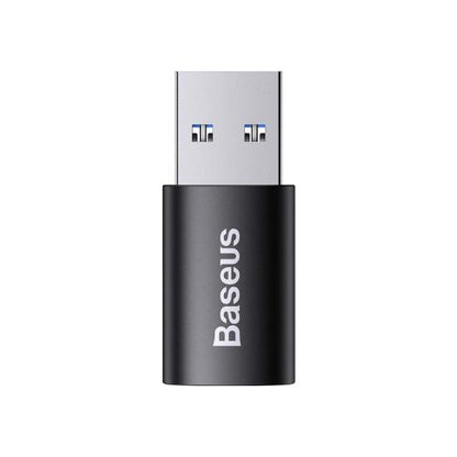 Baseus keitiklis Ingenuity Series Mini OTG Adaptor USB-A 3.1 Male į Type-C Female (ZJJQ000101), juoda spalva