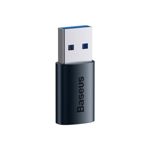 Baseus keitiklis Ingenuity Series Mini OTG Adaptor USB-A 3.1 Male į Type-C Female (ZJJQ000103), mėlyna spalva