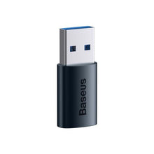 Baseus keitiklis Ingenuity Series Mini OTG Adaptor USB-A 3.1 Male į Type-C Female (ZJJQ000103), mėlyna spalva