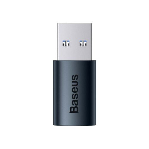 Baseus keitiklis Ingenuity Series Mini OTG Adaptor USB-A 3.1 Male į Type-C Female (ZJJQ000103), mėlyna spalva