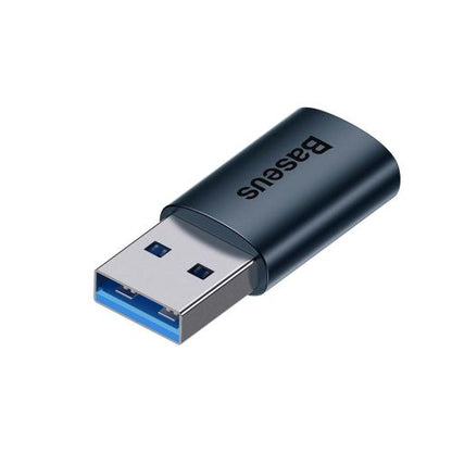 Baseus keitiklis Ingenuity Series Mini OTG Adaptor USB-A 3.1 Male į Type-C Female (ZJJQ000103), mėlyna spalva