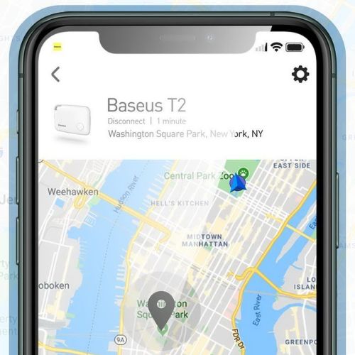 Baseus Home Intelligent T2 keychain mini belaidis key ir other object finder (ZLFDQT2-02), balta spalva