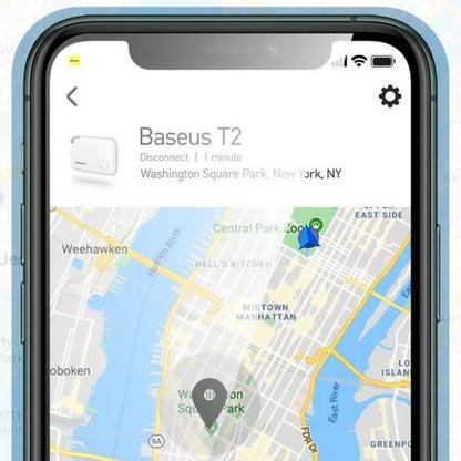 Baseus Home Intelligent T2 keychain mini belaidis key ir other object finder (ZLFDQT2-02), balta spalva