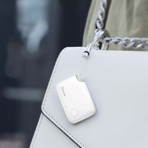 Baseus Home Intelligent T2 keychain mini belaidis key ir other object finder (ZLFDQT2-02), balta spalva