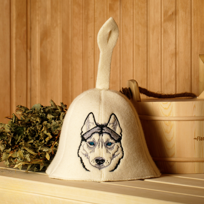 Czapka do sauny 'Husky' 100% wełna