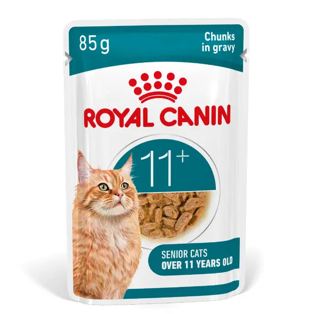 ROYAL CANIN Ageing 11+ Gravy - Wet Food for Senior Cats 12x85g