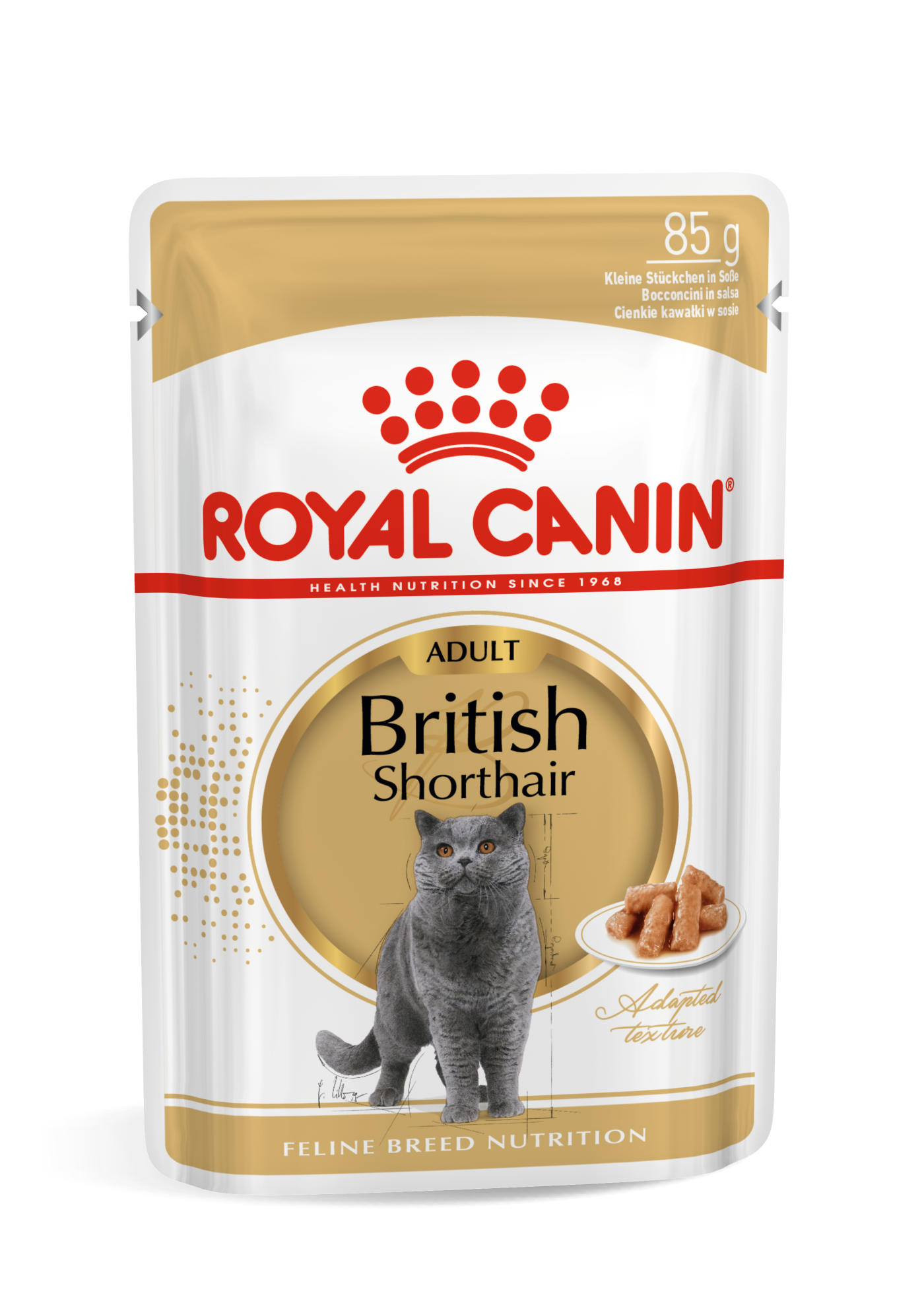 ROYAL CANIN British Shorthair Adult Thin Slices In Gravy - Wet Cat Food 12x85g