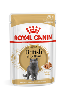 ROYAL CANIN British Shorthair Adult - Влажный корм для кошек, кусочки в соусе, 12x85 г