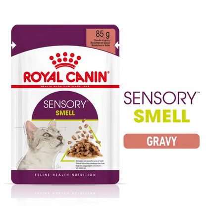 SENSORY™ SMELL Chunks in Gravy - Drėgnas Pašaras Suaugusioms Katėms 12x85g