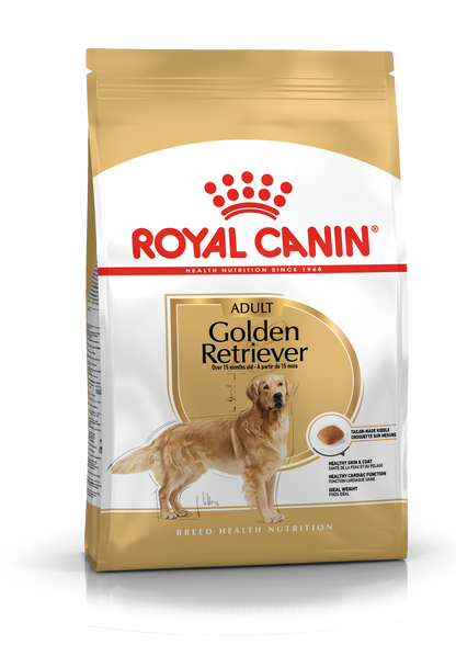 Royal Canin Golden Retriever Adult šunų maistas 12 kg - specialiai subalansuotas maistas suaugusiems auksinių retriverių