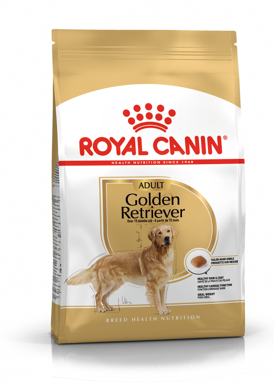 Royal Canin Golden Retriever Adult šunų maistas 12 kg - specialiai subalansuotas maistas suaugusiems auksinių retriverių