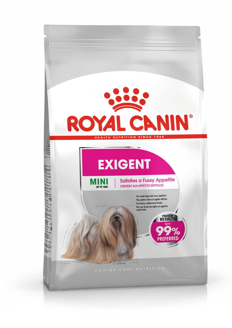 Mini Exigent dry dog ​​food