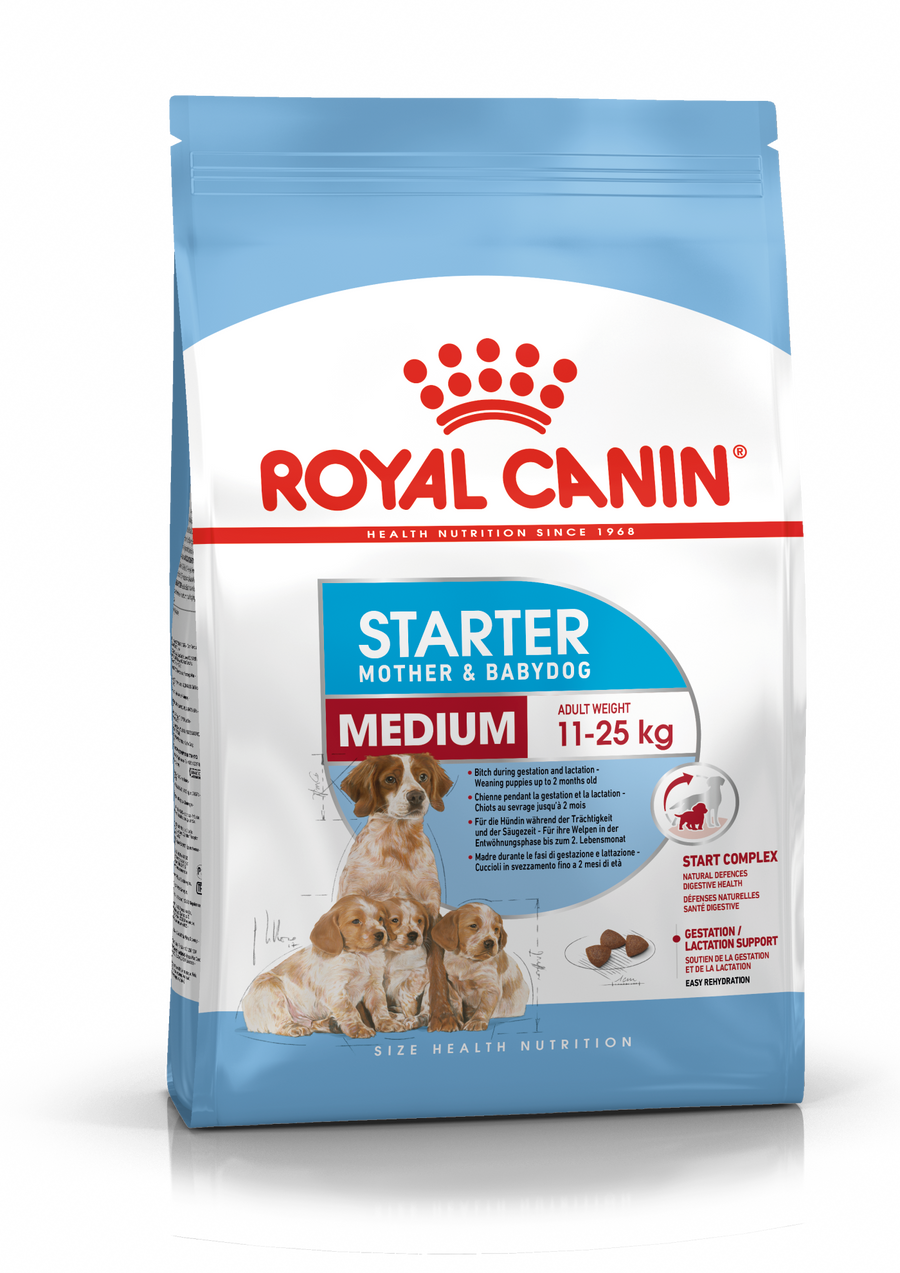 Royal Canin Starter Mother & Babydog Medium sausas pašaras - Vidutinių veislių kalėms ir šuniukams