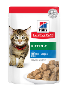 Hill's Science Plan kačiukams su vandenyno žuvimi 12x85 g guliašai