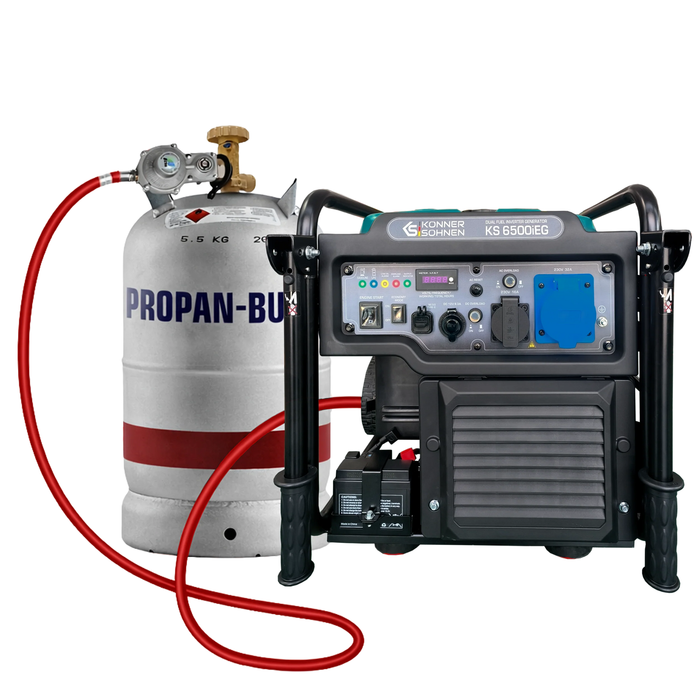 Inverterinis benzino/LPG generatorius 6500 W KS 6500iEG KÖNNER & SÖHNEN