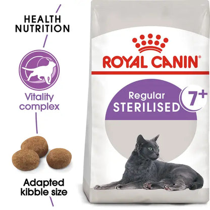 Sterilised 7+ dry cat food