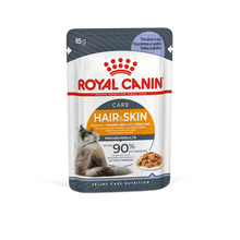 ROYAL CANIN Hair & Skin Care Jelly - Влажный корм для взрослых кошек 12x85 г