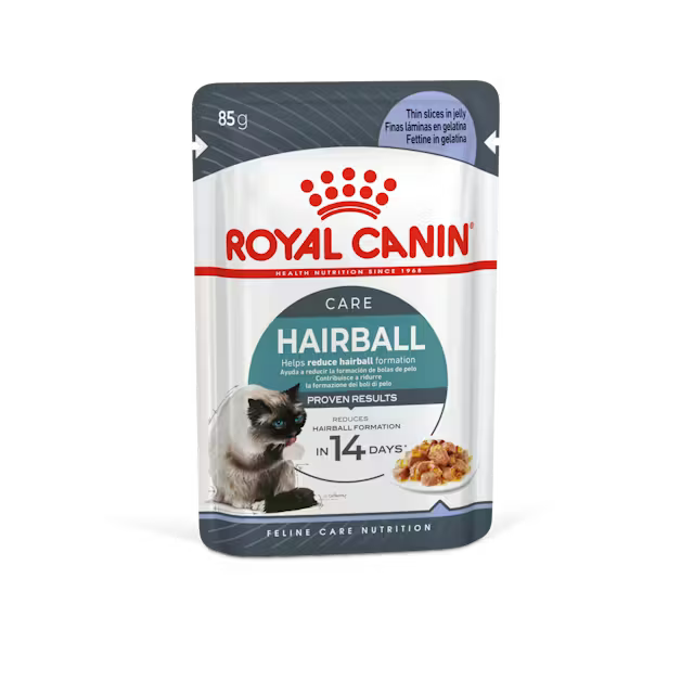 ROYAL CANIN Hairball Care Thin Slices In Jelly - Wet Cat Food 12x85g